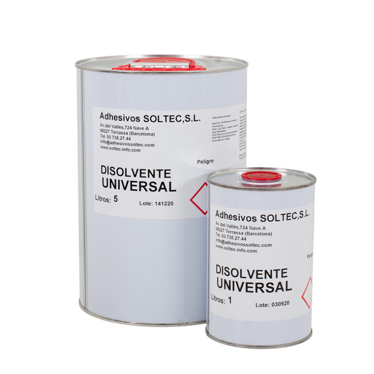 DISOLVENTE UNIVERSAL - Adhesivos Soltec