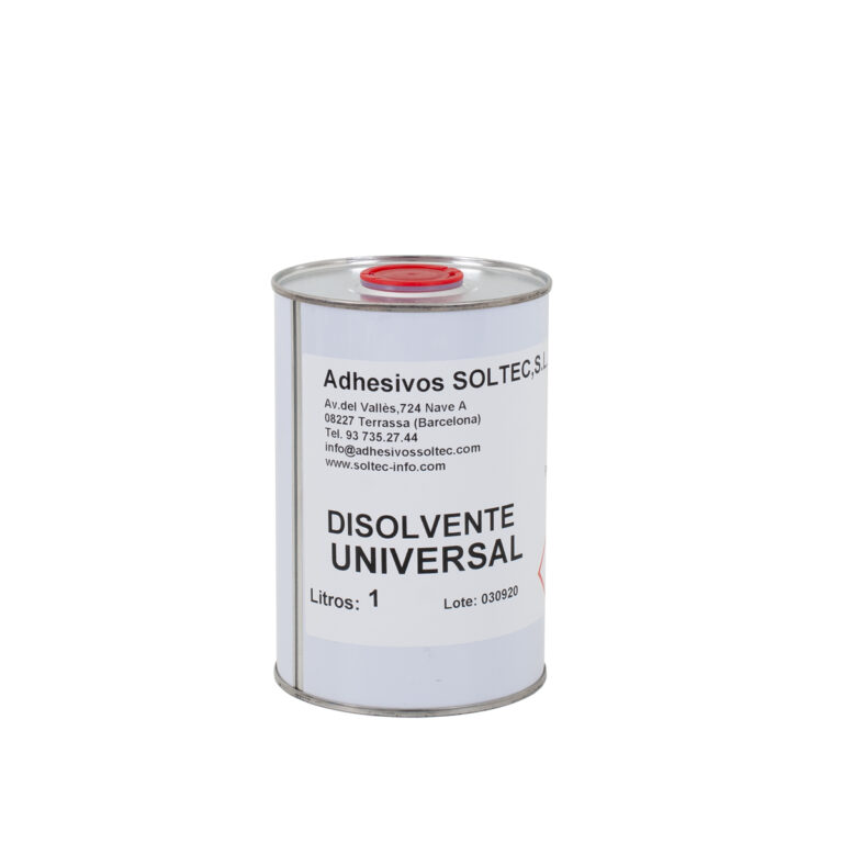 DISOLVENTE UNIVERSAL - Adhesivos Soltec